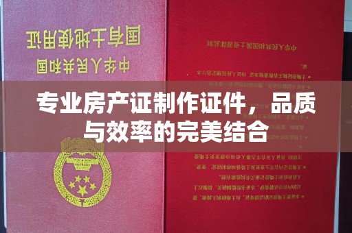 德阳专业房产证制作证件，品质与效率的完美结合