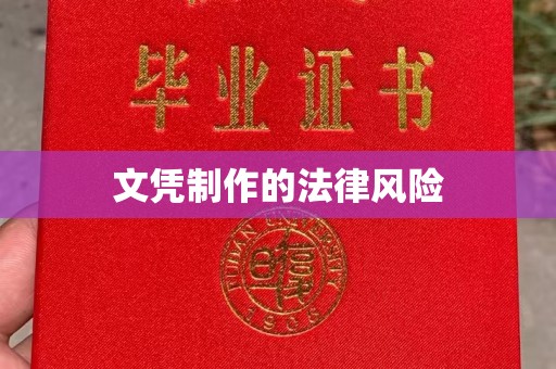 德阳文凭制作的法律风险